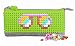 Upixel Pencil Case – DIY Pixel Art – Felt School Supplies Makeup Bag – Apple Green