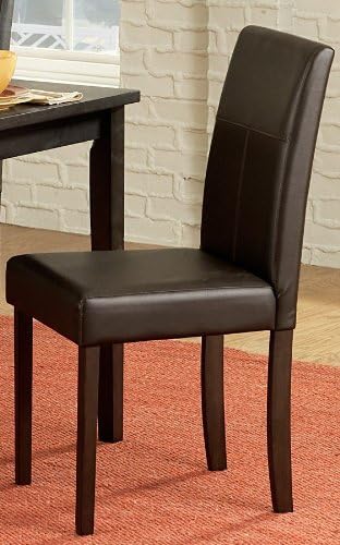 Home Elegance 2434S Dover Side Chair in Black - Set of 4