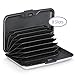 GreatShield RFID Blocking Wallet [8 Slots | Aluminum] Portable Travel Identity ID / Credit Card Safe Protection Card Holder Hard Case for Men and Women (Silver)