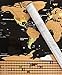 Scratch Off World Map Poster with US States and Countries- Track Your Adventures. Includes Scratch Pen, Pick, and Eraser Perfect for Traveler + Gift Tubing