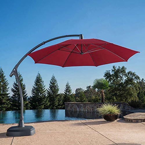 ProShade 11' Cantilever Umbrella with Sunbrella Fabric RED Amazon.co
