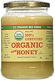 YS Organic Bee Farms CERTIFIED ORGANIC RAW HONEY 100% CERTIFIED ORGANIC HONEY Raw, Unprocessed, Unpasteurized - Kosher 32oz (Pack of 3)