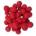 Wool Felt Balls Beads Natural Felting Woolen Felted Fabric Felting for Home Decor Crafts Handcrafts DIY 50pcs 20mm(red)