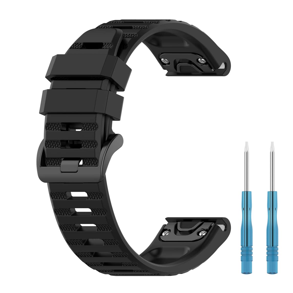 HOMTERN Straps Compatible with GARMIN Fenix 7,Fenix 6/6 Pro,Fenix 5/5 Plus,Forerunner 945/935,Approach S62/S60,Quatix 5/Instinct 2,Quick Fit Flexible Silicone 22mm Width Replacement Watch Bands