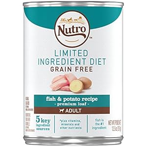 NUTRO LID Adult Fish & Potato Recipe Premium Loaf Canned Dog Food 12.5 Ounces (Pack of 12) NUTRO LID Adult Fish & Potato Recipe Premium Loaf Canned Dog Food 12.5 Ounces (Pack of 12)