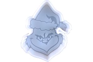 LCACAY Christmas Freshie Mold, Large Silicone Mold for Aroma Beads, Car Freshies, Soap Candle Wax Clay Plaster Making, Epoxy Resin Casting, DIY Craft, Xmas Home Decor