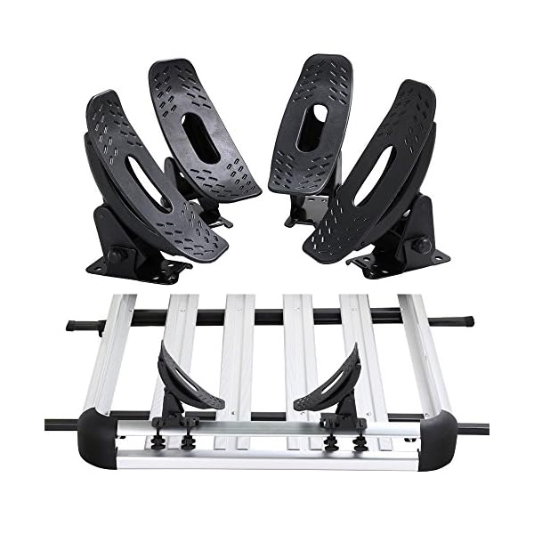 Yaheetech-Universal-Kayak-Carrier-Roof-Rack-Cross-Bars-Saddles-Cradle-Canoe-Sail-Boat-Black