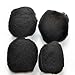 YONNA Hair 4pcs/lot Tight Afro Kinky Bulk Hair 100% Human Hair For DreadLocks,Twist Braids Jet Black,#1,8