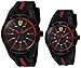 Ferrari Men's 'Red Rev' Father/Son Gift Set' Quartz Stainless Steel and Silicone Casual Watch, Color Black (Model: 0870017)