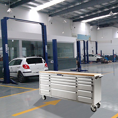Stainless Steel Working Station Roller Cabinet 72inch Heavy Duty