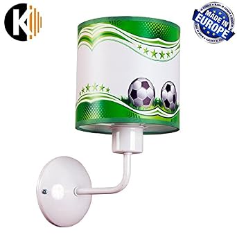 Kwazar Wandlampe Wandleuchte Kind Soccer 1 Flammig E27 Durch Ca