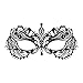 WINK KANGAROO Women's Laser Cut Metal Venetian Masquerade Crown Mask (Classic Style, Black)