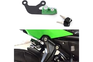 GUAIMI Motorcycle Helmet Lock Anti-theft Helmets Security Lock Left Side for Kawasaki Z 650 Ninja 650 2017-2020-Green