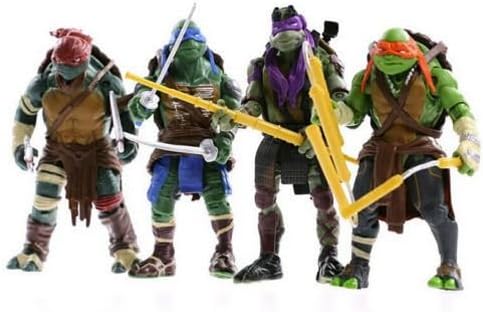 4PCS Lot TMNT Teenage Mutant Ninja Turtles Action Figures by Freizen