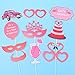 Flamingo Party Supplies Photo Booth Props for Summer Tropical Party Decoration Hawaiian Luau Party Supplies Wedding Festivals Crafts