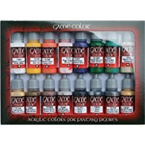 Vallejo Model Air Basic Colors Acrylic Paint Set for Air Brush