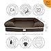 Friends Forever X-Large Dog Bed, Orthopedic Dog Sofa Memory Foam Mattress, Calming Dog Couch Bed, Wall Rim Pillow, Water Resistant Liner, Washable Cover, Non-Slip Bottom, Chester, X-Large Cocoa Brown