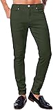 ABSECAI Mens Jeans Pants Skinny Slim Fit Comfy