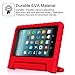 Fintie Shock Proof Case for All-New Amazon Fire 7 Tablet (7th Gen, 2017) - Kiddie Series Light Weight Convertible Handle Stand Kids Friendly Cover, compatible with Fire 7 (5th Gen, 2015), Red