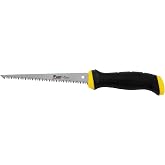STANLEY 6 in. Jab Saw, Wood, Plastic and Drywall Saw (20-556) | Hardened carbon blade, ergonomic handle, slip-resistant grip, durable, detailed cutting