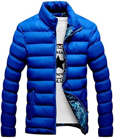 Men Jacket Winter Hot Sale Men Fashion Coat Casual Outwear Design Warm Jacket Men M-4Xl Blue M