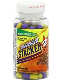 Stacker 2 quemador de grasa Cápsulas, efedra última intervensión, 100-Count Botella (3 unidades)