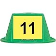 Auto Dealer Supplies Magnetic Roof Toppers - Magnetic Car Top Hats - Set of 10 - With Numbering (Green - Numbered 11-20)