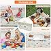 Folding Play Mat | BPA Free Non-Toxic Foam Baby Care Baby Playmat (6.6FT x 5FT) 0.4IN Thick Extra Large Reversible Crawling Mat Portable Toddlers Kids Waterproof Non-Slip Outdoor (Love of Elephant)