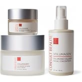 Consult Beaute Volumagen TRIO Skin Care For Plumper & Smoother Skin - Collagen, Hyaluronic Acid and Ceramides - Doctor Formulated for Face, Neck and Eyes - Boost Moisture for Glowing Complexion