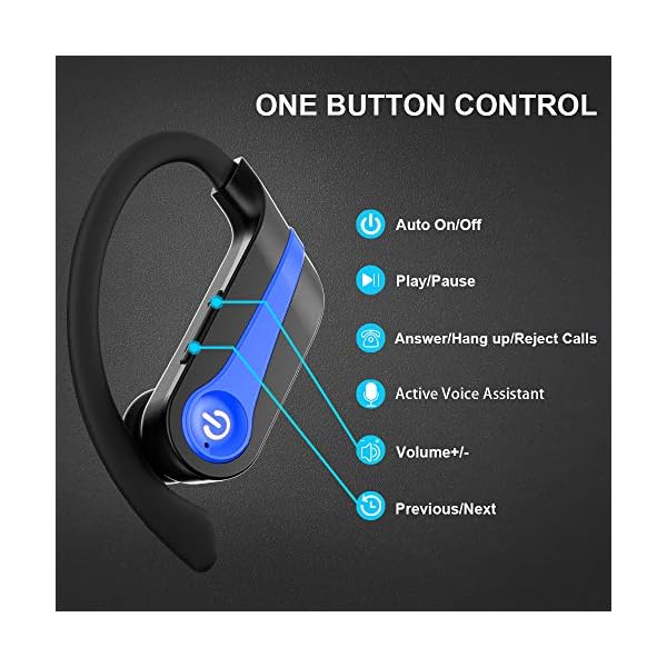 lecover-Wireless-Headphones-Wireless-Earbuds-Bluetooth-51-Sports-Headphones-wEar-Hooks-In-Ear-Wireless-Earphones-Noise-Cancelling-wMic-IP7-Waterproof-40H-Play-Headset-for-Running-Gym-Upgraded Wireless Headphones, lecover Wireless Earbuds Bluetooth 5.1 Headphones Sport Earhooks Wireless Earphones In Ear Noise…