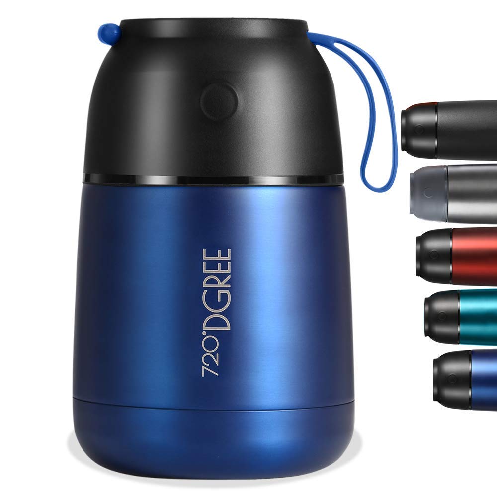 720°DGREE Thermo Food Flask “wunderJar“ 530ml - Premium Stainless Steel, BPA-Free - Insulated Container for Hot Lunch, Meal Prep, Soup & Outdoor-Dinner - Storage Box for Cold Ice or Yoghurt to go