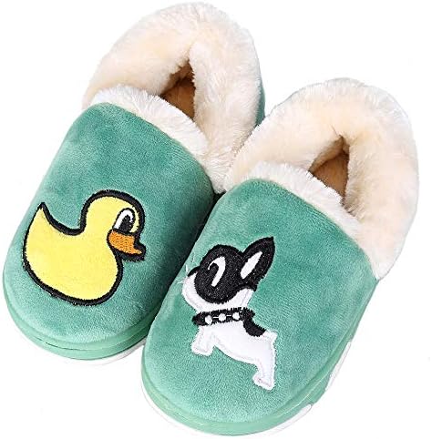 UIESUN Newest Unisex Cute Toddler Kids Soft Slippers Shoes for Boys Girls Winter Bedroom Indoor House