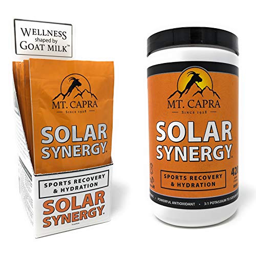 MT. CAPRA SINCE 1928 Solar Synergy | Electrolyte Powder, Sports Recovery Hydration Powder, Boost Athletic Performance, Combat Dehydration with 9 Superfruits - 210 Grams