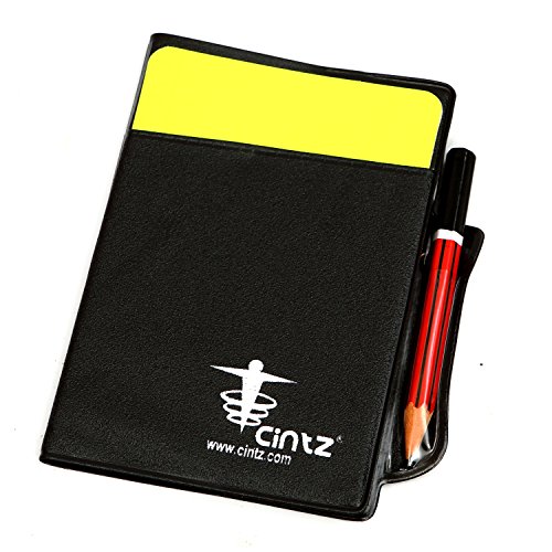 Cintz Referee Warning Cards and Wallet with Set of Printed Score Sheets