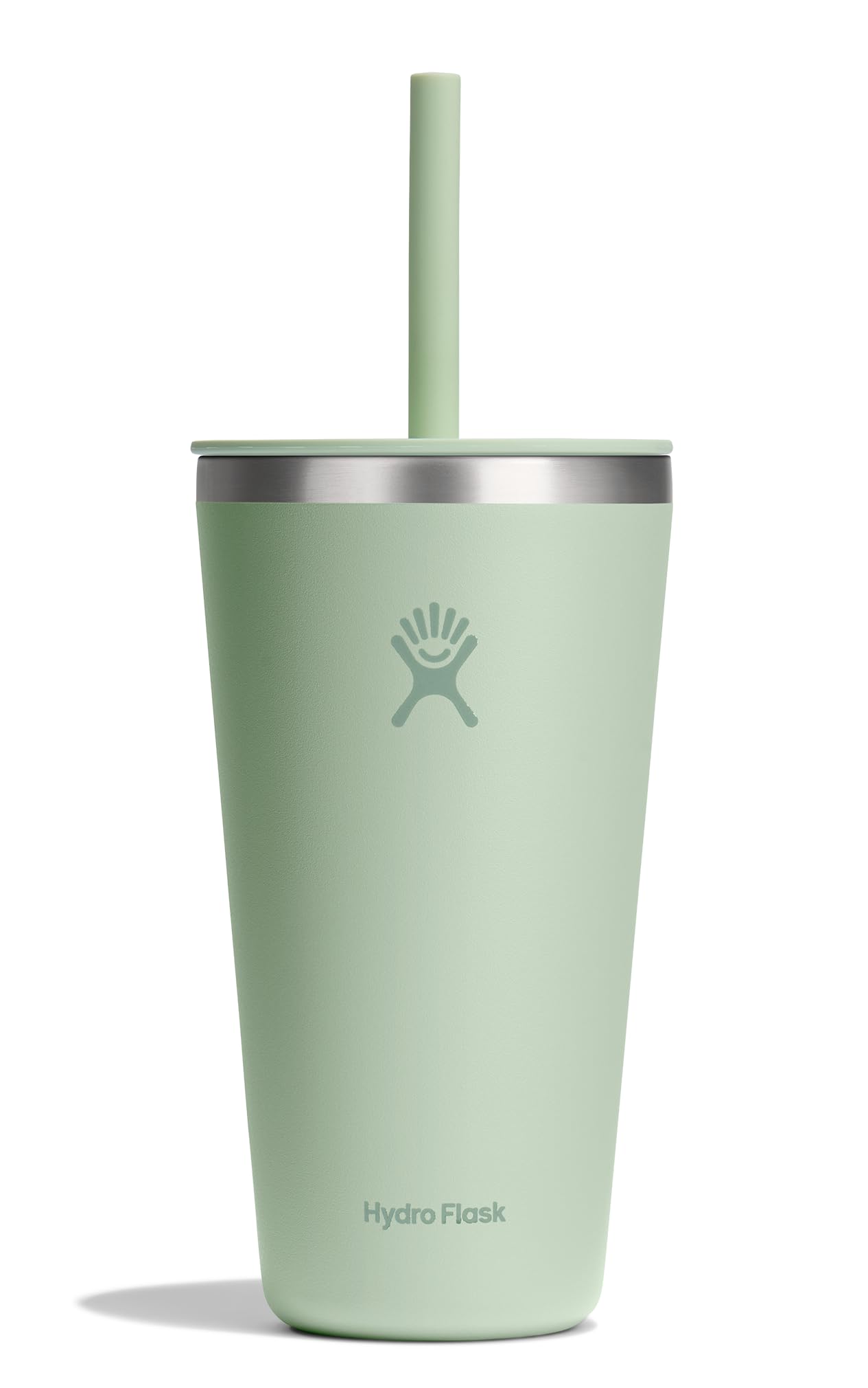 Photo 1 of Hydro Flask All Around Tumbler Straw Lid, Insulated Travel Mug, Stainless Steel Coffee Cup 28 Oz Aloe