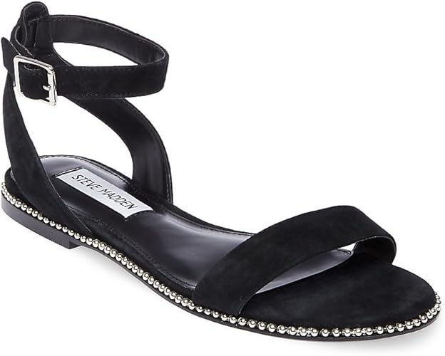 steve madden black suede sandals