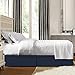 Nestl Navy Blue Bed Skirt Queen Size - Queen Bed Skirt 14 Inch Drop - Brushed Microfiber Bed Skirts - Hotel Quality Pleated Bed Skirt - Shrinkage & Fade Resistant