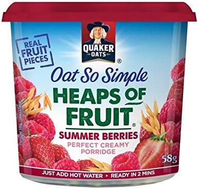 QuakerOat So Simple Summer Berries Porridge Pot 58g - Pack of 4
