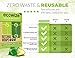 Beeswax Food Wrap Set of 5-1 Small, 3 Medium and 1 Large Eco Friendly Natural Reusable Beeswax Wrap - Wrap Food, Reduce Waste Bees Wrap Reusable Food Wrap - Beeswax Wraps