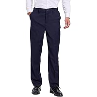 Palm Beach Men's Expander Pleat Dress Pant, Navy, 30W Regular at Amazon Men's Clothing store Palm Beach Men's Expander Pleat Dress Pant, Navy, 30W Regular at Amazon Men's Clothing store