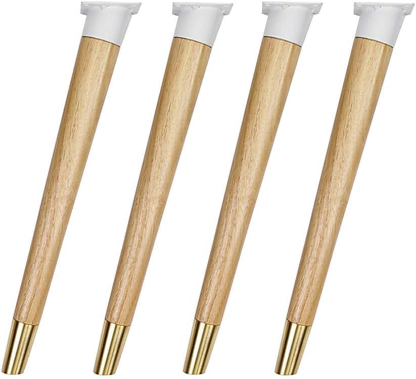 Sywlwxkq Solid Wood Furniture Legs Table Legs Desk Legs Dining Table Legs Dresser Table Legs Black/Walnut/Varnish Furniture Legs 42cm/60cm/73cm Table Legs (Four Pieces)