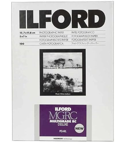 ILFORD　フォトグラフィックペーパー Amazon.com : Ilford 5x7 Multigrade 44M B&W Paper, Pearl Surface