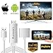 Lexsong Lightning to HDMI Cable USB to HDMI Adapter&3.5mm Audio Port 1080P HDTV Cable for Android, iOS(Lightning/Micro USB/Type-C)
