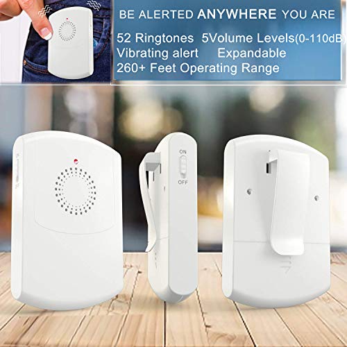 Caregiver Pager Wireless Call Button System Nurse Alert Call Bell for Elderly Seniors Patient at