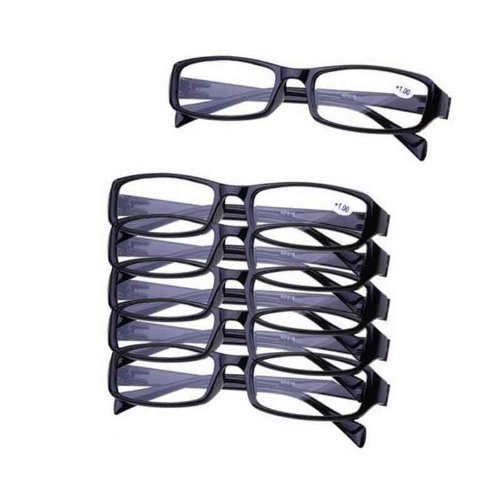 Lily Garden 6 Pairs Reading Glasses Black Full Frame (1.50)