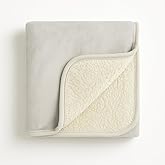 Ultra Plush 30x40 Super Soft Sherpa Baby Blanket, Durable, Machine Washable, Gentle on Baby's Skin - Ideal Baby Blankets for Boys & Girls, (Dove Gray)