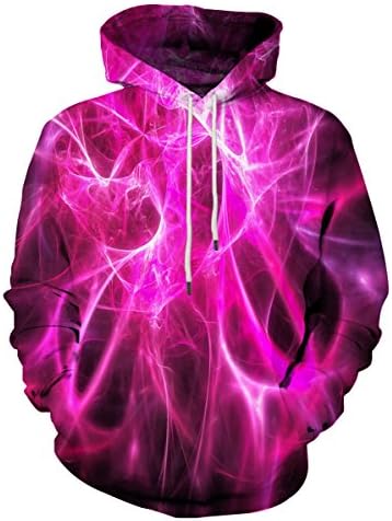 Unisex Colorful Graphic Hoodies 3D Print Cool Sweatshirt Cool Design with Pocket for Men and Women