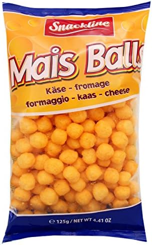 Snackline Corn Balls with Fine Cheese Flavour in 125 g Bag - Cheese ...