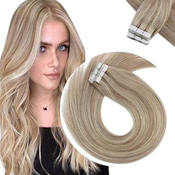 Amazon Com Human Hair Tape In Extensions Ash Blonde Mix Bleach Blonde Tape In Highlights Hair Extensions Real Hair Thick End Blonde Highlights Human Hair Extensions 16inch pcs 50g Beauty Amazon Com Human Hair Tape In Extensions Ash Blonde Mix Bleach Blonde Tape In Highlights Hair Extensions Real Hair Thick End Blonde Highlights Human Hair Extensions 16inch pcs 50g Beauty
