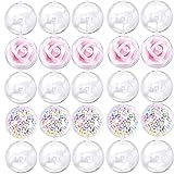 IDOXE Bulk Clear Baubles Transparent Ball Christmas
